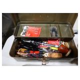 METAL TOOL BOX W/ CONTENTS