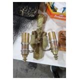 UNIQUE VINTAGE BRASS WALL SCONCE