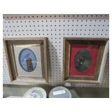 (2) BARNWOOD FRAMED BIRD WATERCOLORS