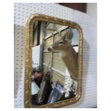 GOLD ORNATE WALL MIRROR