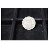 1940 GBR SIXPENCE 50% SILVER