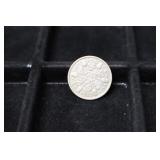 1933 GBR SIXPENCE 50% SILVER