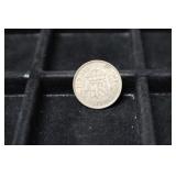 1942 GBR SIXPENCE 50% SILVER