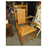 OAK CRACKER BARREL STYLE PORCH ROCKER