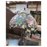 LEADED MULTI COLOR GLASS TABLE LAMP