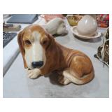 RESIN STYLE HOUND DOG SCULPTURE
