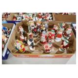 COLL OF VINTAGE SANTA, MRS CLAUS, OTHER ORNAMENTS