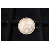 1938 GBR ONE SHILLING 50% SILVER