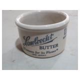 LAMBRECHT STONEWARE BUTTER  CROCK
