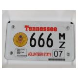 U.S. ARMY MOTOR CYCLE LICENSE PLATE