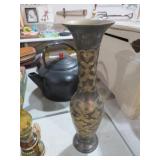 ORNATE BRASS VASE