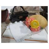COLL. VTG  BEADED& VINYL PURSES& HAT