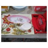 COLL. VTG SERVING PLATTERS, BOWLS & ADV