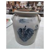 J. SHEPARD JR. GEDDES, N. Y. EARLY  2 GAL. CROCK