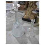 (2) VTG GLASS BELLS