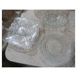 COLL. VTG GLASS TRAYS & PLATTERS