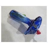 HANDBLOWN GLASS HUMMINGBIRD FEEDER