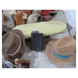 COLL. VTG HATS,BIBLE, TABLETOP IRONING BOARD