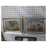 PAIR BRUTON PARISH CHURCH & RALEIGH TAVERN PRINTS