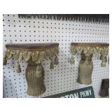 PAIR ORNATE WALL SCONCE SHELVES