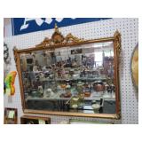 GOLD ORNATE WALL MIRROR