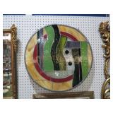 25" RD LEADED GLASS HANGING