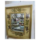 HANDPAINTED BEVELED WALL MIRROR