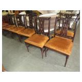 (6X) LEATHER LIKE TEXTURED SIDE CHAIRS