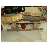 HANDMADE CHRISTMAS  FAUX FIREPLACE PIECE