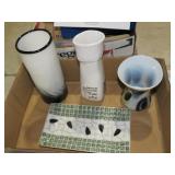 COLL. ART GLASS , VASE , TRAY