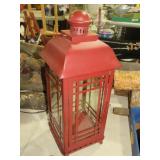 RED METAL LANTERN