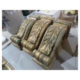 (3) ORNATE WALL SCOUNCE SHELVES