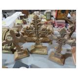 (3) ORNATE RESIN CROSSES