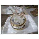NEAT CRYSTAL SWAN MUSIC BOX