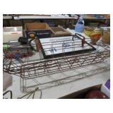 (2) BANISTER METAL FLOWER BASKETS