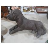 15" L HEAVY RESIN HOUND DOG FIGURE