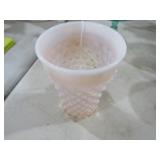 DUNCAN MILLER PINK OPAL HOBNAIL TUMBLER VASE