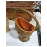 UNIQUE ROSEVILLE POTTERY BASKET