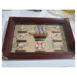 NICE SHIP NAUTICAL SHADOW BOX
