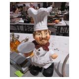 22 INCH RESIN KITCHEN CHEF FIGURE