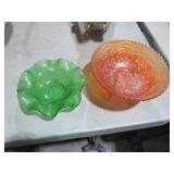 (2) BEAUTIFUL CARNIVAL BOWLS