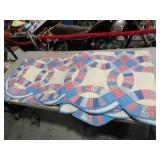 BEAUTIFUL DOUBLE WEDDING RING QUILT