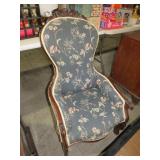 VICTORIAN LADIES ARM CARVED  CHAIR
