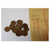 (19) 1919 S LINCOLN WHEAT PENNIES
