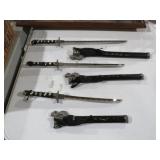 (3) SAMURA MINI SWORD KNIVES