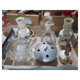 COLL. BEAKER, LAMPS , CRUET & MISC