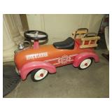 FIRE DEPT HOOK/LADDER CHILDS RIDE ON TOY