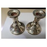 TOWLE WEIGHTED STERLING SILVER CANDLE HOLDERS