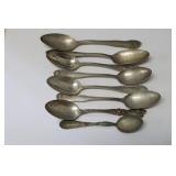 (8) STERLING SILVER SPOONS - 138 GRAMS