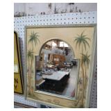 HANDPAINTED BEVELED WALL MIRROR